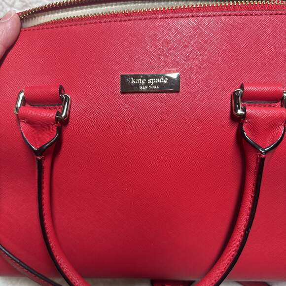 NWT Kate Spade Tilden Place Pippa Satchel Hot Chili Red Leather Handbag - Picture 4 of 4